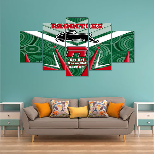 vibe-hoodie-canvas-wall-art-south-sydney-rabbitohs-naidoc-2022-sporty-style-canvas-wall-art