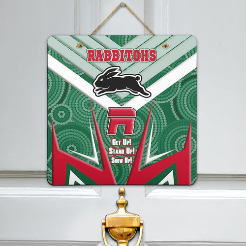 vibe-hoodie-hanging-door-sign-south-sydney-rabbitohs-naidoc-2022-sporty-style-hanging-door-sign