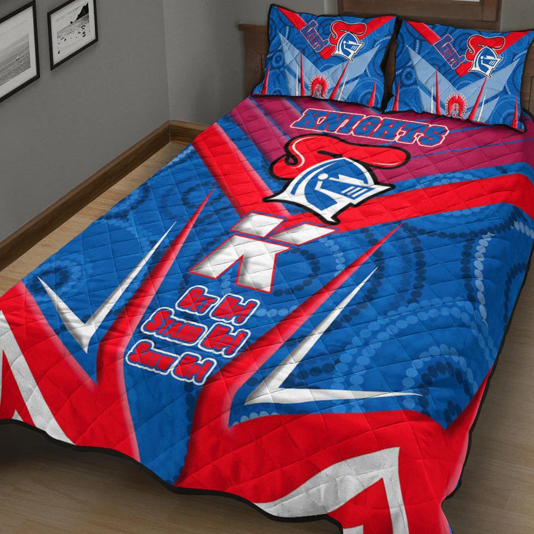 vibe-hoodie-quilt-bed-set-newcastle-knightsnaidoc-2022-sporty-style-quilt-bed-set