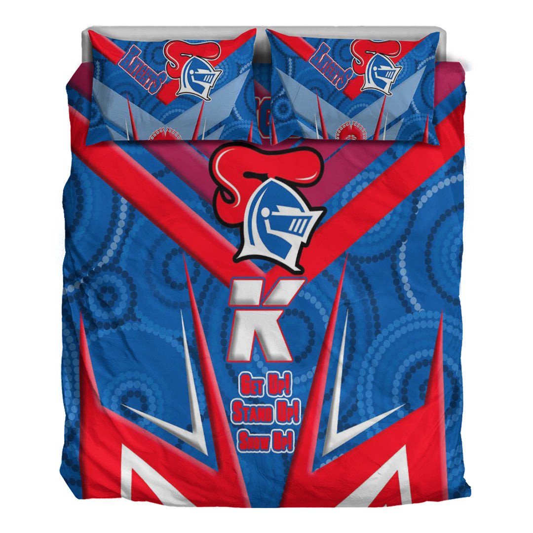 vibe-hoodie-bedding-set-newcastle-knightsnaidoc-2022-sporty-style-bedding-set