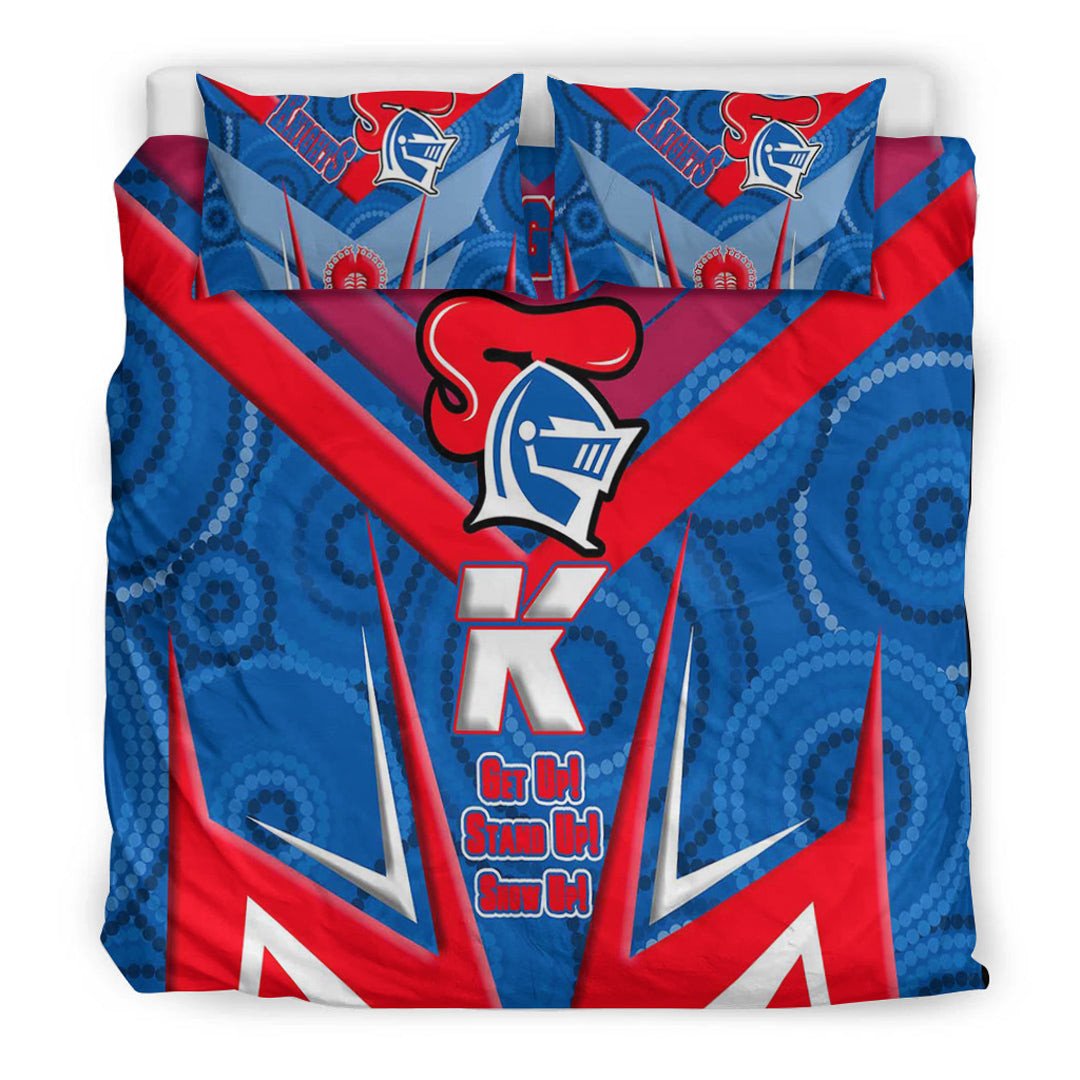 vibe-hoodie-bedding-set-newcastle-knightsnaidoc-2022-sporty-style-bedding-set