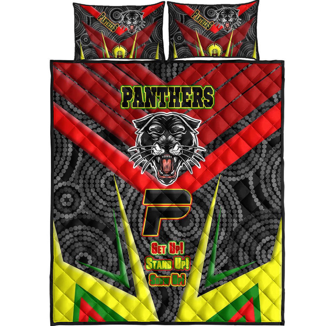vibe-hoodie-quilt-bed-set-penrith-pantherss-naidoc-2022-sporty-style-quilt-bed-set