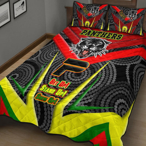 vibe-hoodie-quilt-bed-set-penrith-pantherss-naidoc-2022-sporty-style-quilt-bed-set