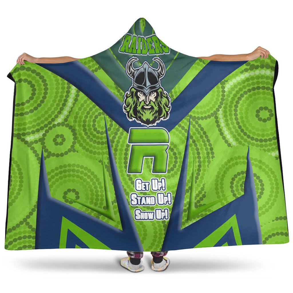 vibe-hoodie-hooded-blanket-canberra-raidersnaidoc-2022-sporty-style-hooded-blanket