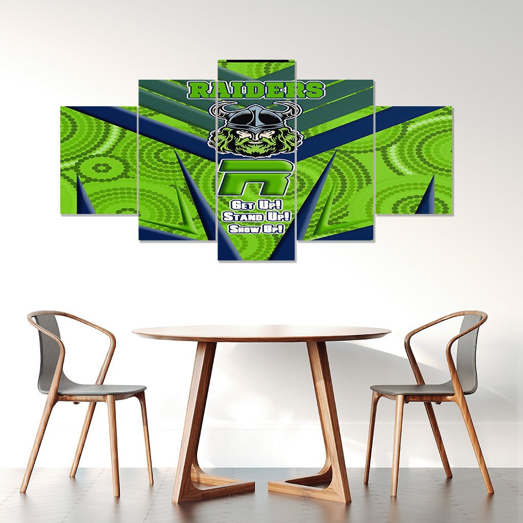 vibe-hoodie-canvas-wall-art-canberra-raidersnaidoc-2022-sporty-style-canvas-wall-art