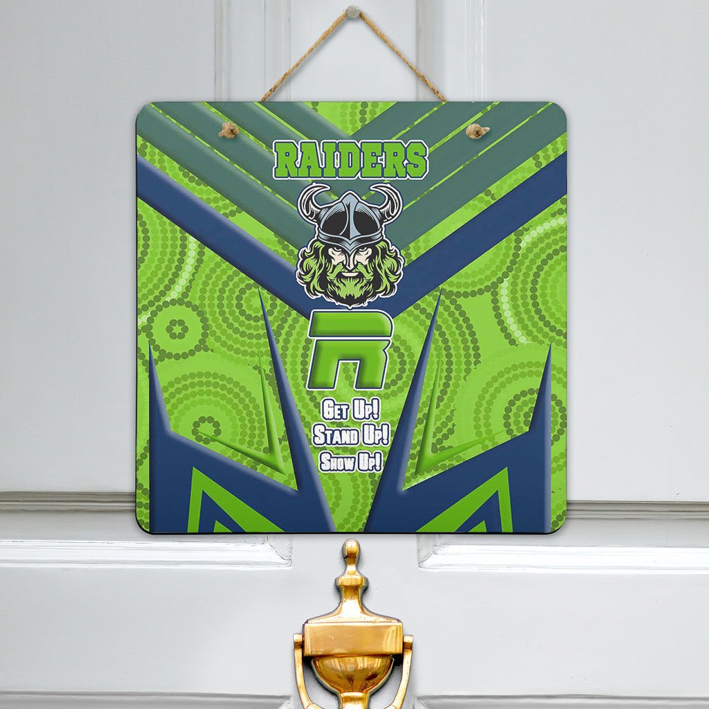 vibe-hoodie-hanging-door-sign-canberra-raidersnaidoc-2022-sporty-style-hanging-door-sign