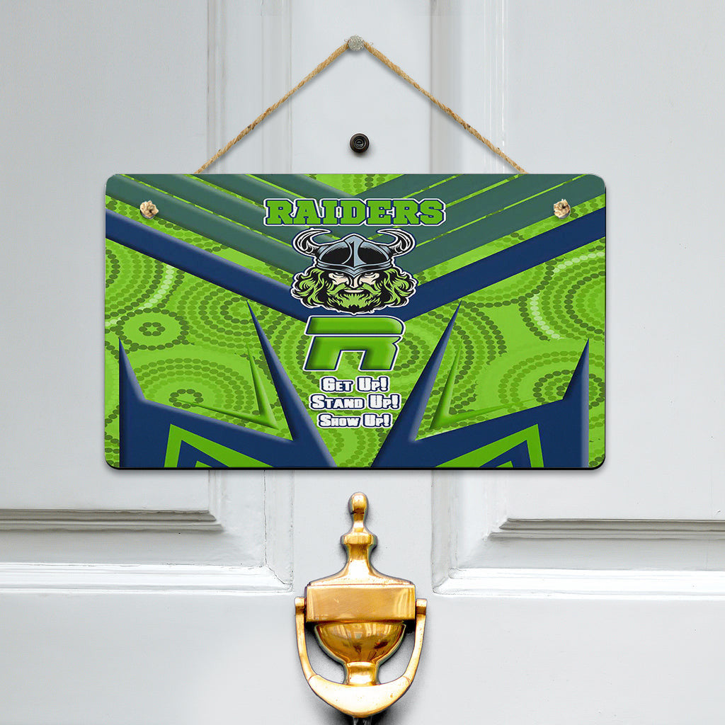 vibe-hoodie-hanging-door-sign-canberra-raidersnaidoc-2022-sporty-style-hanging-door-sign
