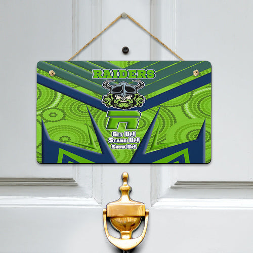 vibe-hoodie-hanging-door-sign-canberra-raidersnaidoc-2022-sporty-style-hanging-door-sign