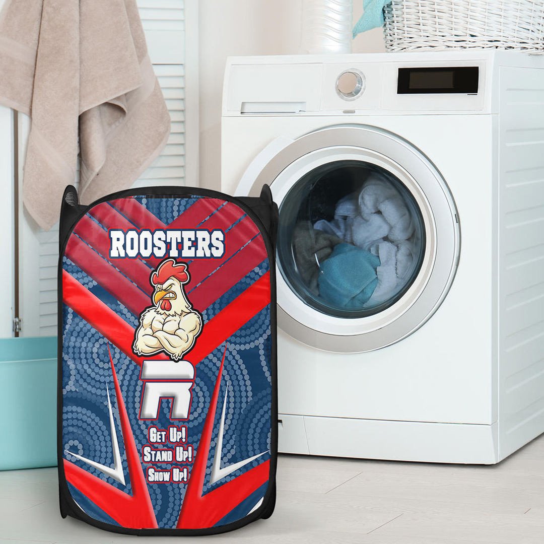 vibe-hoodie-laundry-hamper-sydney-roosters-naidoc-2022-sporty-style-laundry-hamper
