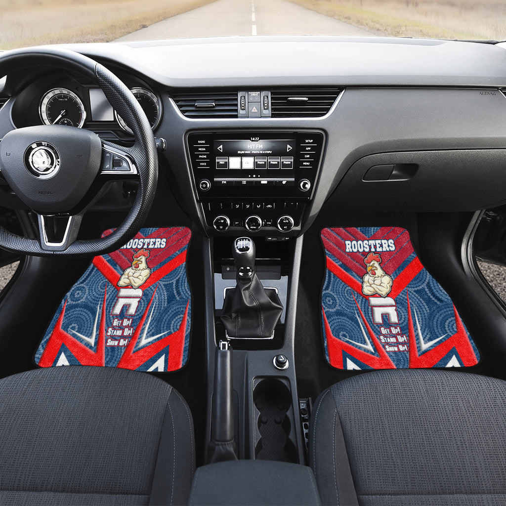 vibe-hoodie-front-and-back-car-mats-sydney-roosters-naidoc-2022-sporty-style-front-and-back-car-mats