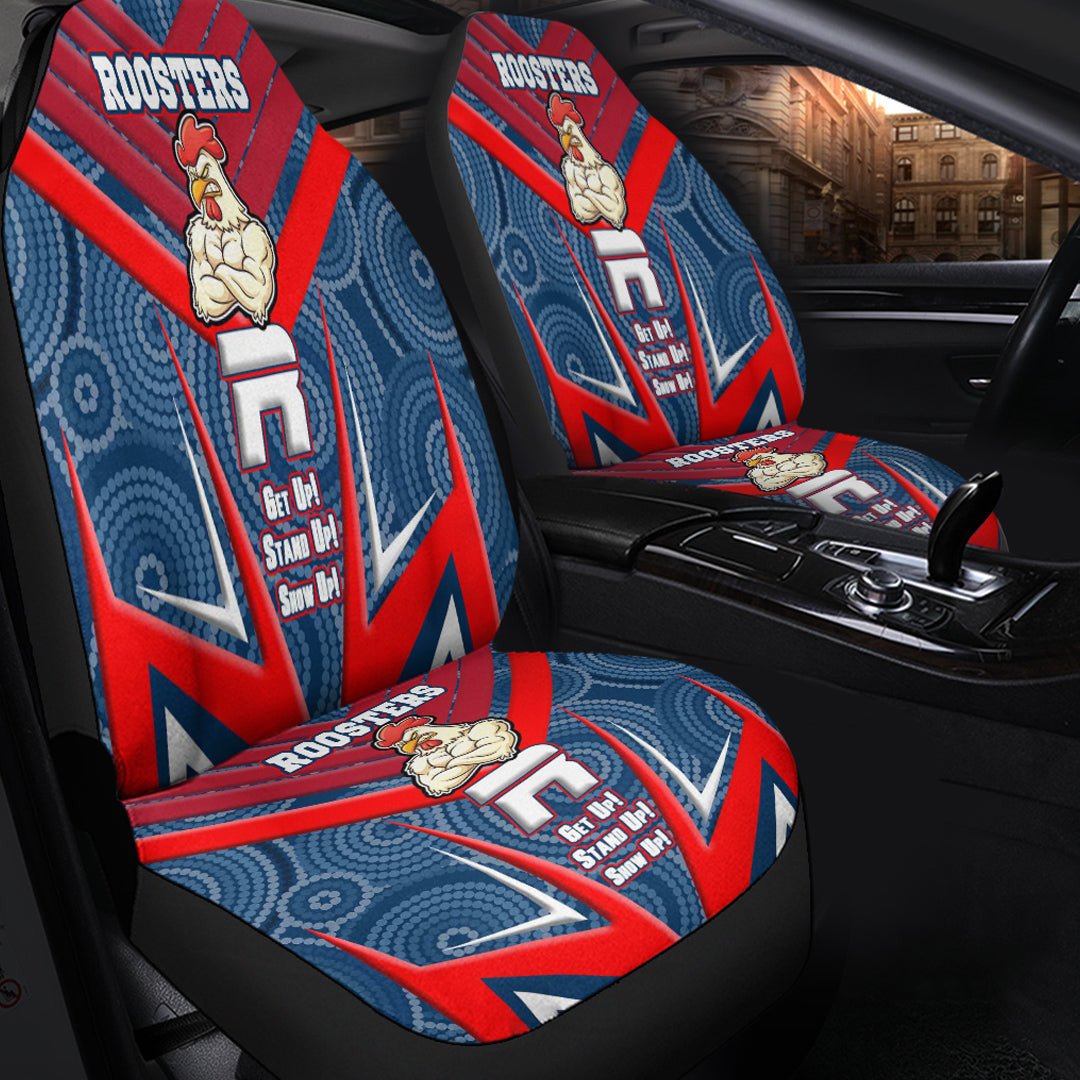 vibe-hoodie-car-seat-covers-sydney-roosters-naidoc-2022-sporty-style-car-seat-covers