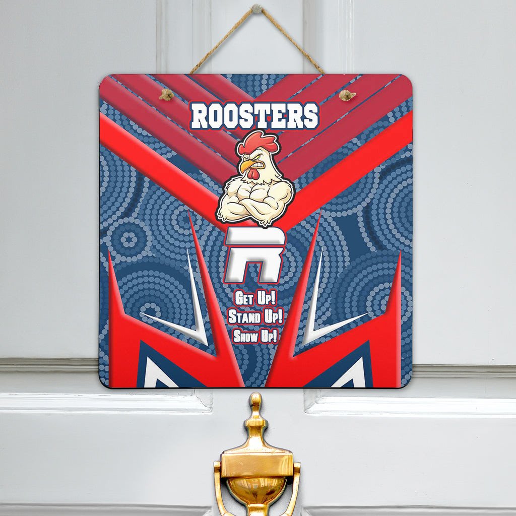 vibe-hoodie-hanging-door-sign-sydney-roosters-naidoc-2022-sporty-style-hanging-door-sign