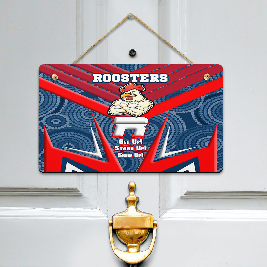 vibe-hoodie-hanging-door-sign-sydney-roosters-naidoc-2022-sporty-style-hanging-door-sign