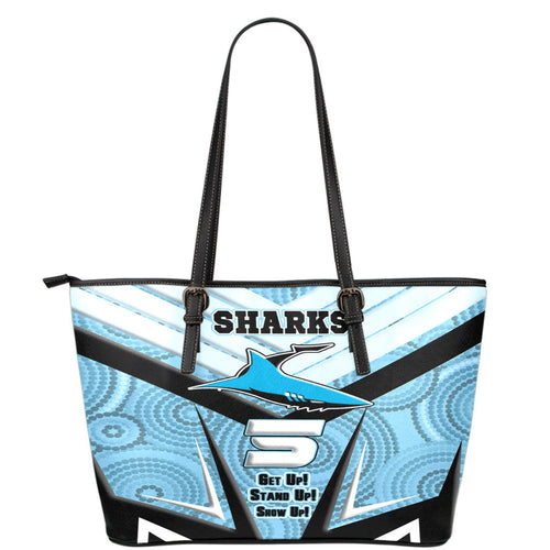 vibe-hoodie-leather-tote-cronulla-sutherland-sharks-naidoc-2022-sporty-style-leather-tote