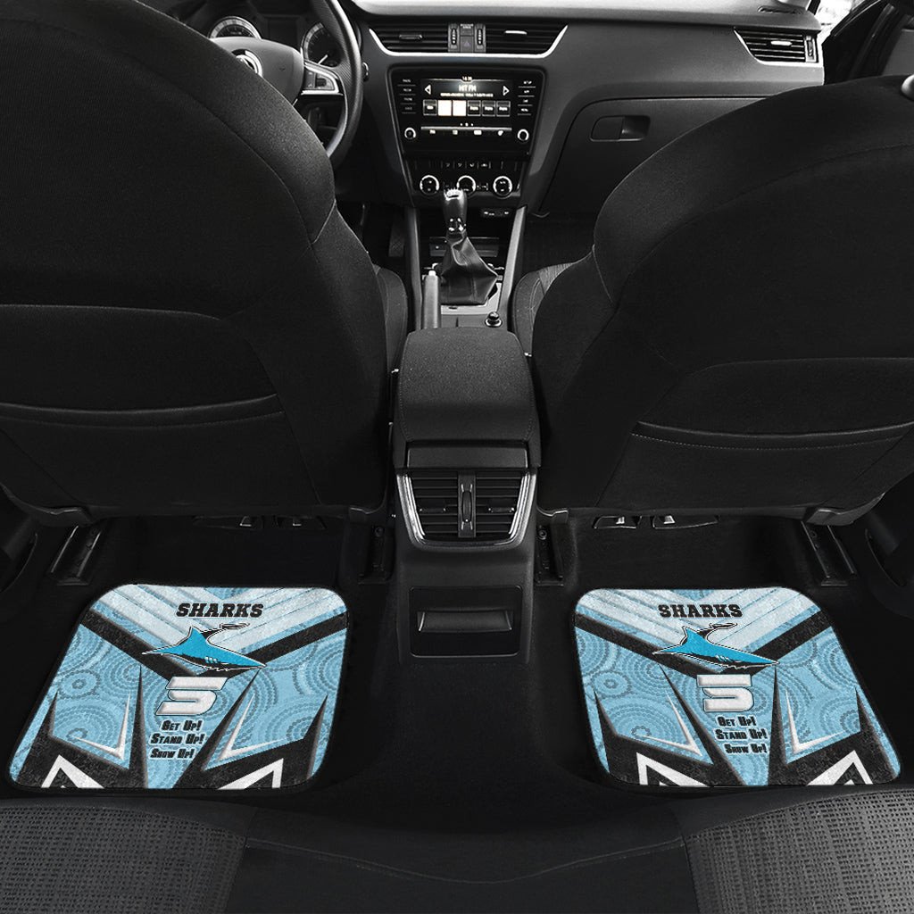 vibe-hoodie-front-and-back-car-mats-cronulla-sutherland-sharks-naidoc-2022-sporty-style-front-and-back-car-mats