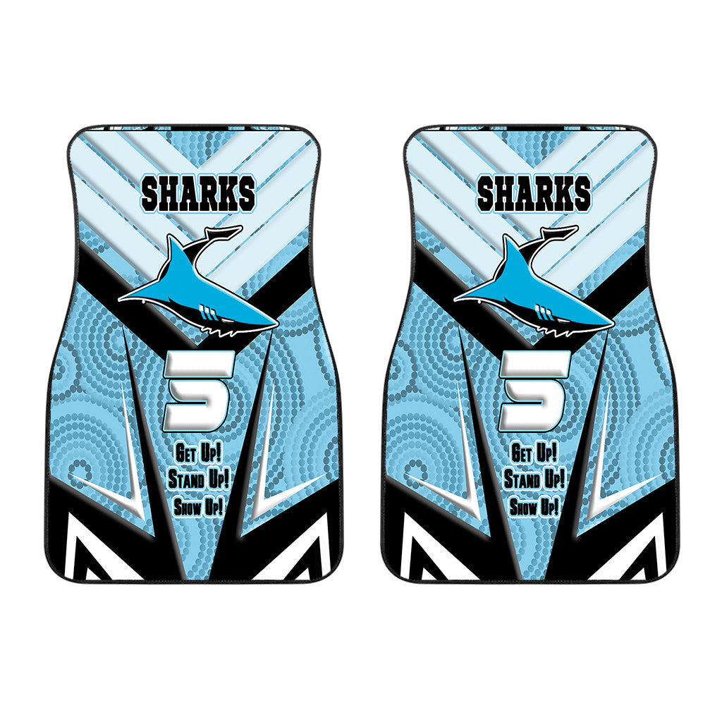 vibe-hoodie-front-and-back-car-mats-cronulla-sutherland-sharks-naidoc-2022-sporty-style-front-and-back-car-mats