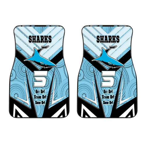 vibe-hoodie-front-and-back-car-mats-cronulla-sutherland-sharks-naidoc-2022-sporty-style-front-and-back-car-mats