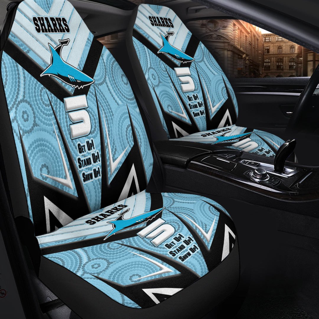 vibe-hoodie-car-seat-covers-cronulla-sutherland-sharks-naidoc-2022-sporty-style-car-seat-covers