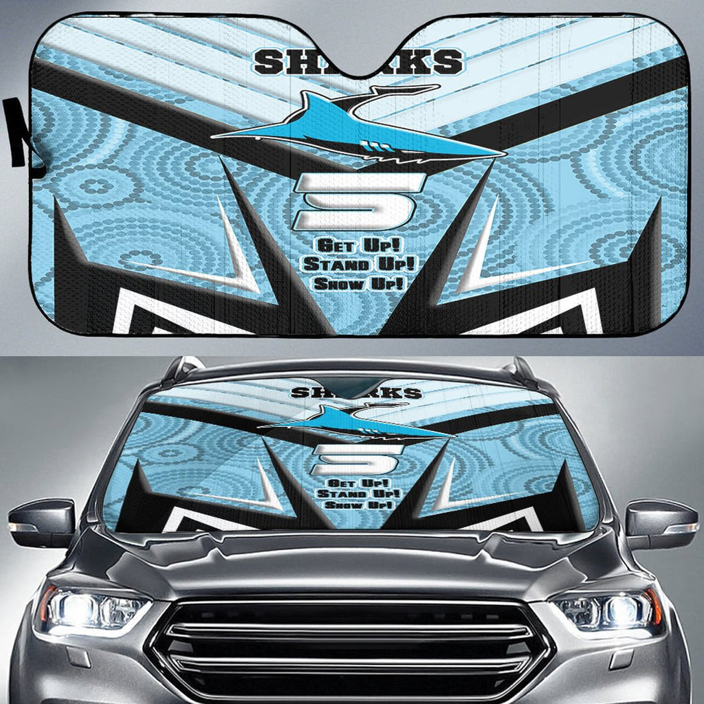 vibe-hoodie-auto-sun-shades-cronulla-sutherland-sharks-naidoc-2022-sporty-style-auto-sun-shades