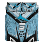 vibe-hoodie-bedding-set-cronulla-sutherland-sharks-naidoc-2022-sporty-style-bedding-set