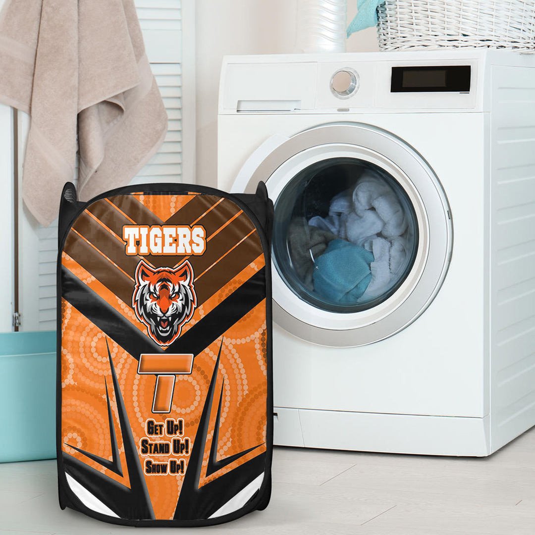 vibe-hoodie-laundry-hamper-west-tigers-naidoc-2022-sporty-style-laundry-hamper