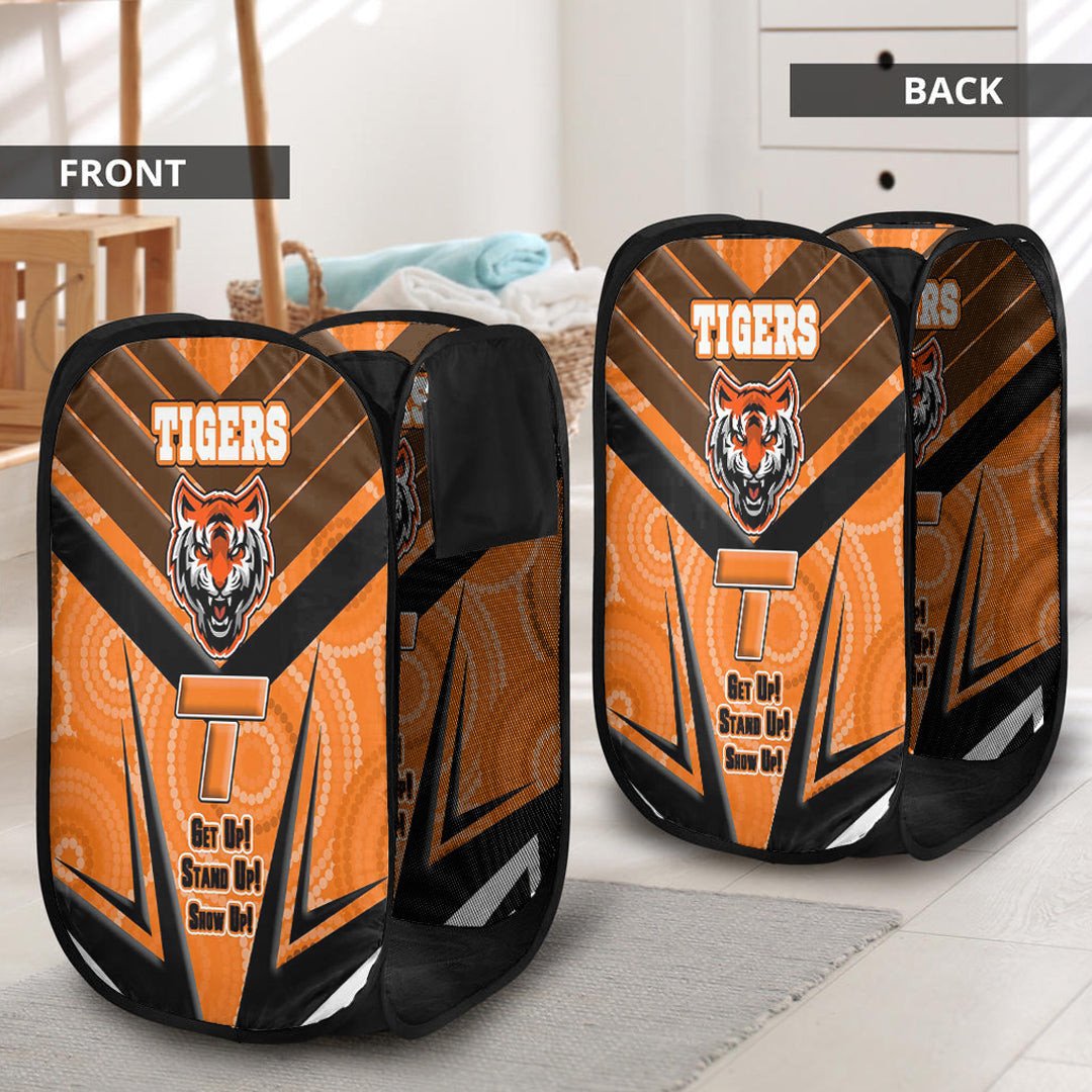 vibe-hoodie-laundry-hamper-west-tigers-naidoc-2022-sporty-style-laundry-hamper