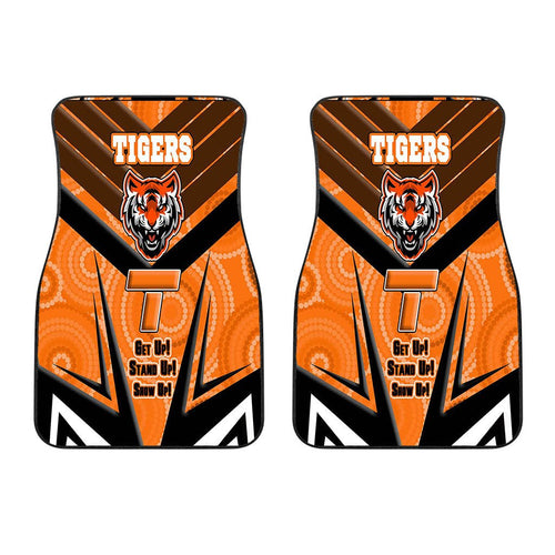 vibe-hoodie-front-and-back-car-mats-west-tigers-naidoc-2022-sporty-style-front-and-back-car-mats