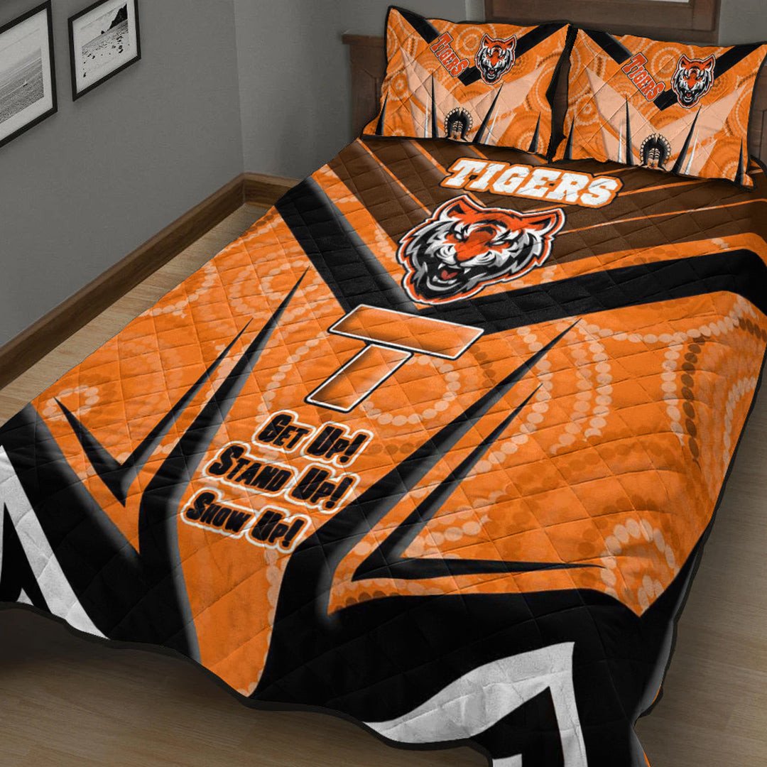 vibe-hoodie-quilt-bed-set-west-tigers-naidoc-2022-sporty-style-quilt-bed-set