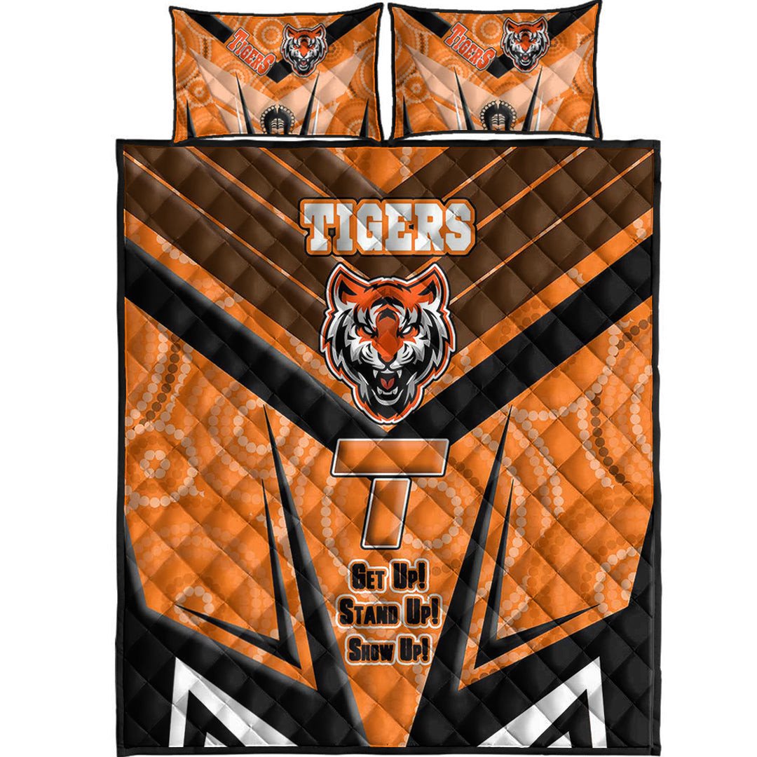 vibe-hoodie-quilt-bed-set-west-tigers-naidoc-2022-sporty-style-quilt-bed-set