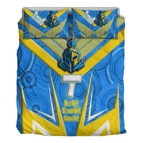 vibe-hoodie-bedding-set-gold-coast-titans-naidoc-2022-sporty-style-bedding-set
