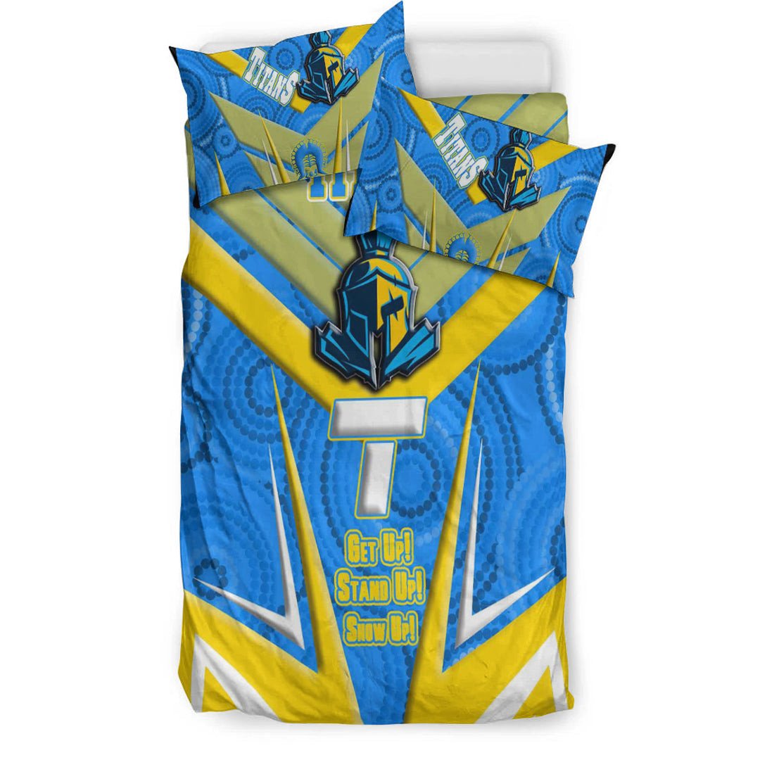 vibe-hoodie-bedding-set-gold-coast-titans-naidoc-2022-sporty-style-bedding-set