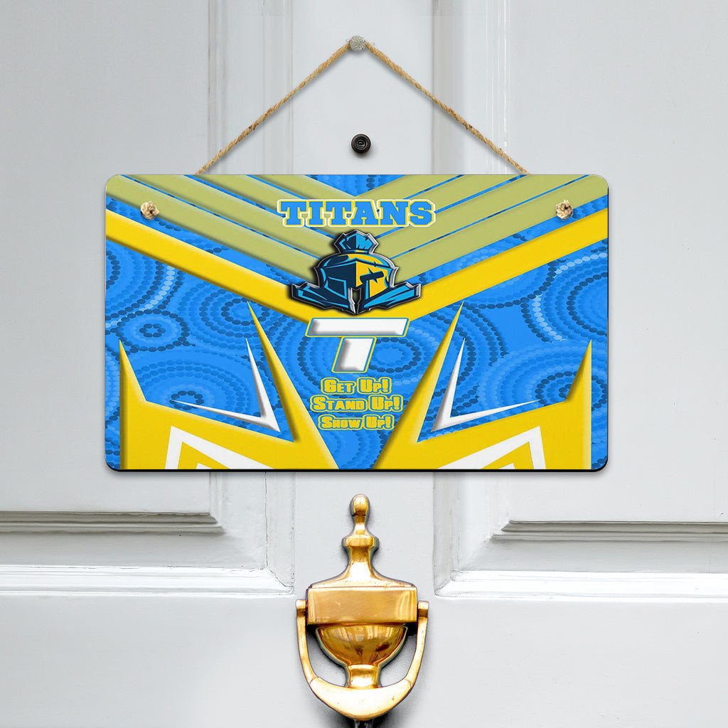 vibe-hoodie-hanging-door-sign-gold-coast-titans-naidoc-2022-sporty-style-hanging-door-sign