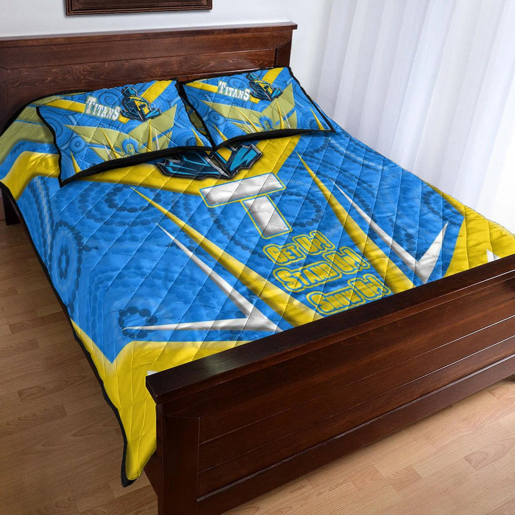 vibe-hoodie-quilt-bed-set-gold-coast-titans-naidoc-2022-sporty-style-quilt-bed-set