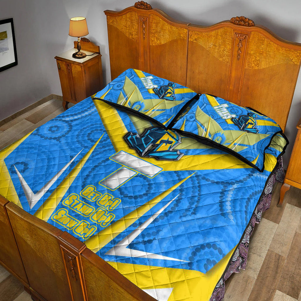vibe-hoodie-quilt-bed-set-gold-coast-titans-naidoc-2022-sporty-style-quilt-bed-set