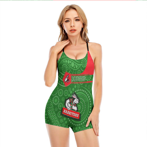 vibe-hoodie-clothing-south-sydney-rabbitohs-simple-style-womens-backless-romper-with-black-straps