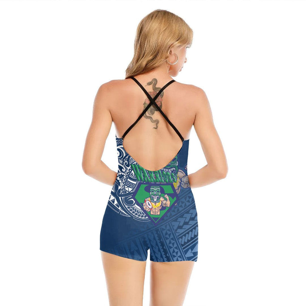 vibe-hoodie-clothing-new-zealand-warriors-superman-womens-backless-romper-with-black-straps