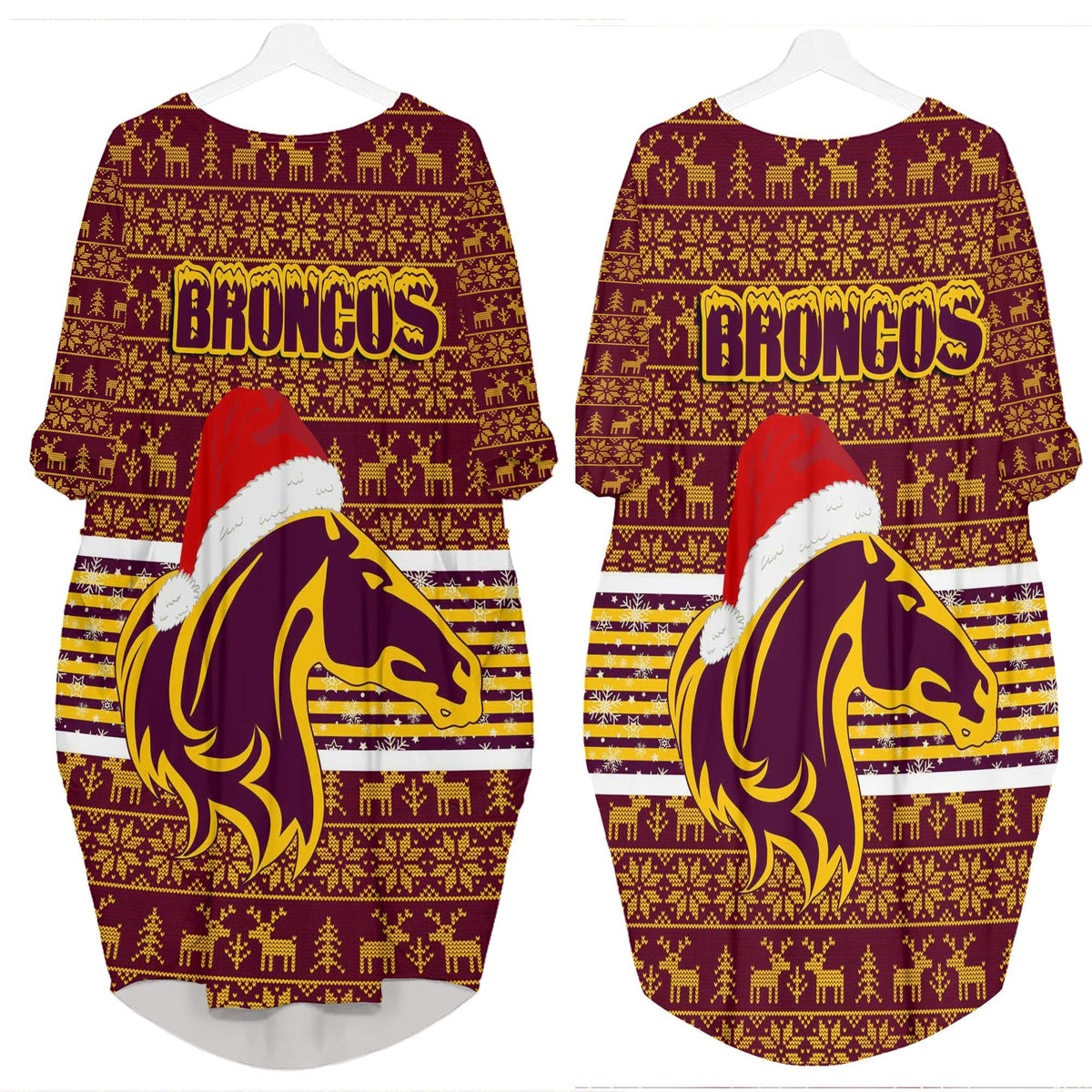vibe-hoodie-clothing-brisbane-broncos-christmas-batwing-pocket-dress