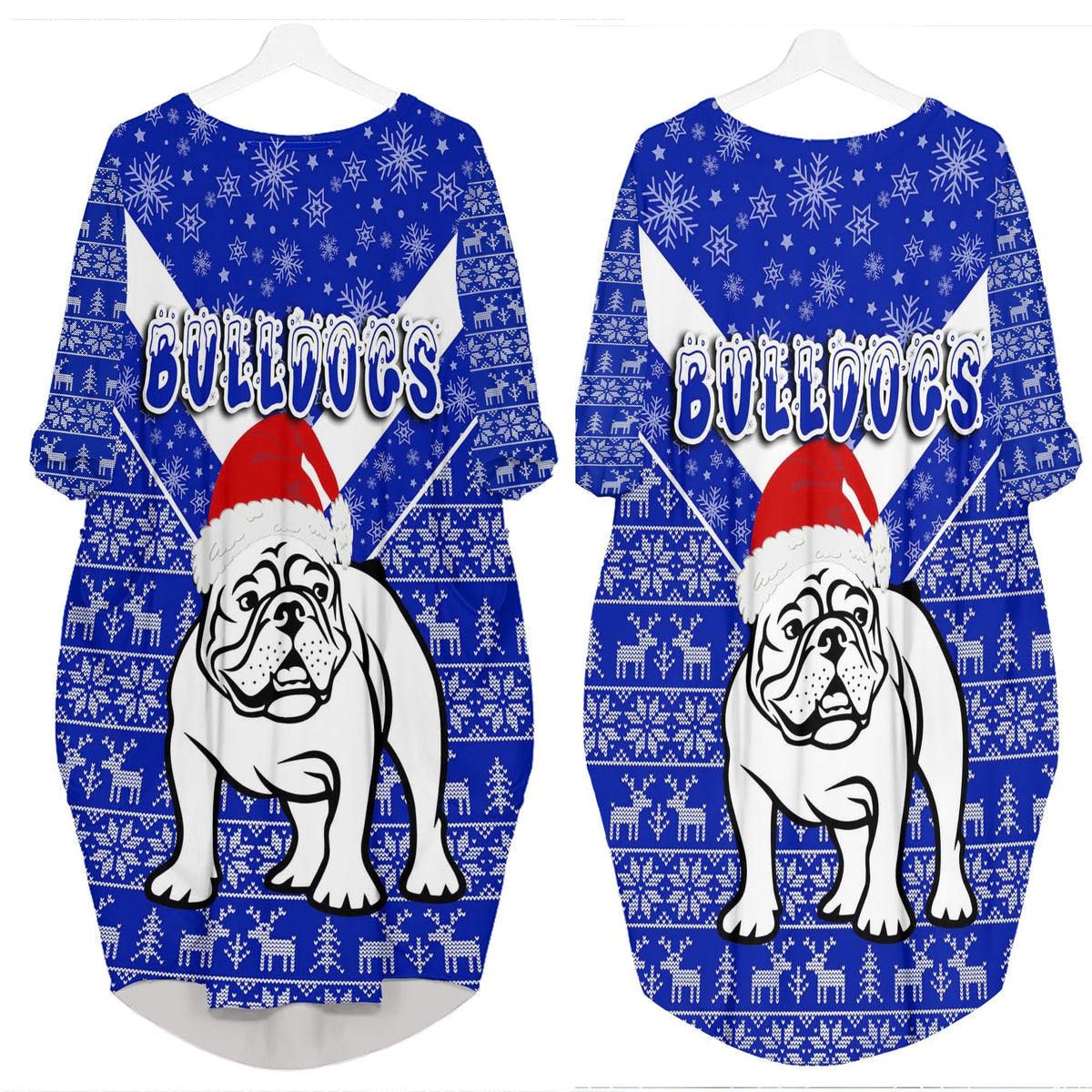 vibe-hoodie-clothing-canterbury-bankstown-bulldogs-christmas-batwing-pocket-dress