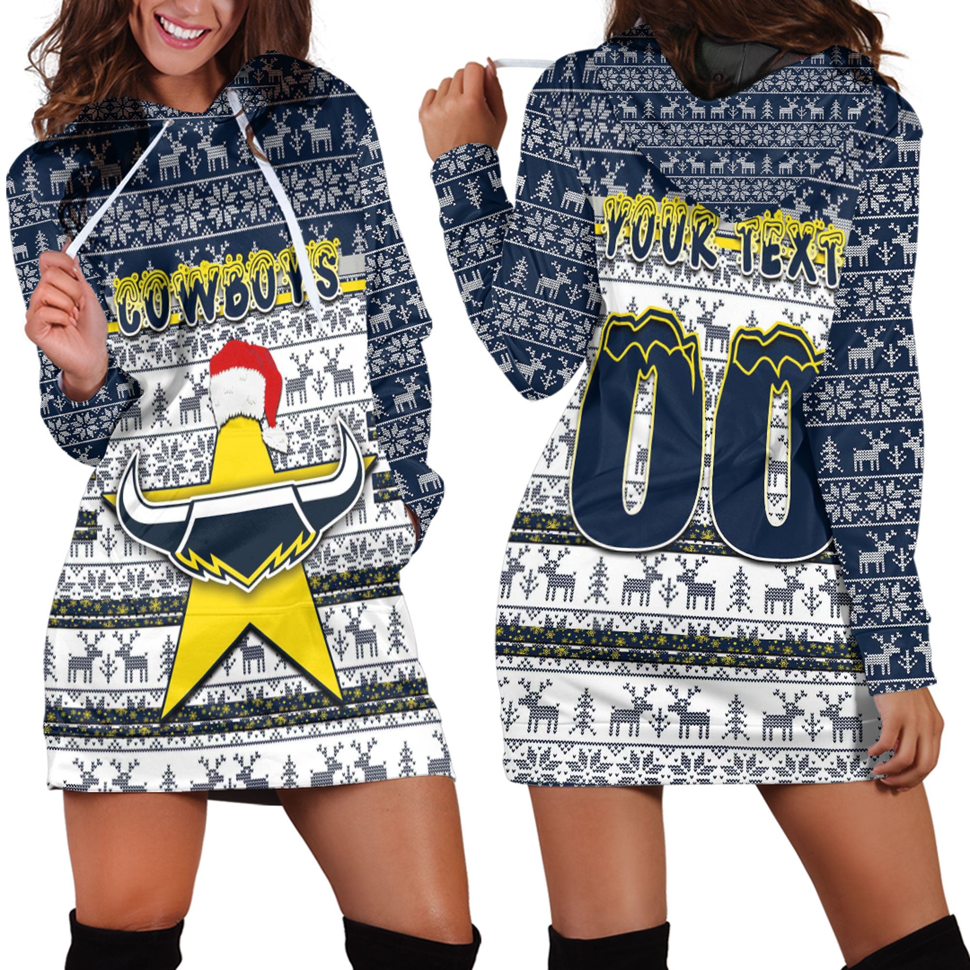 vibe-hoodie-clothing-north-queensland-cowboys-christmas-hoodie-dress