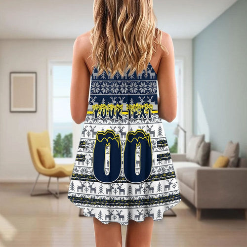 vibe-hoodie-clothing-north-queensland-cowboys-christmas-strap-summer-dress