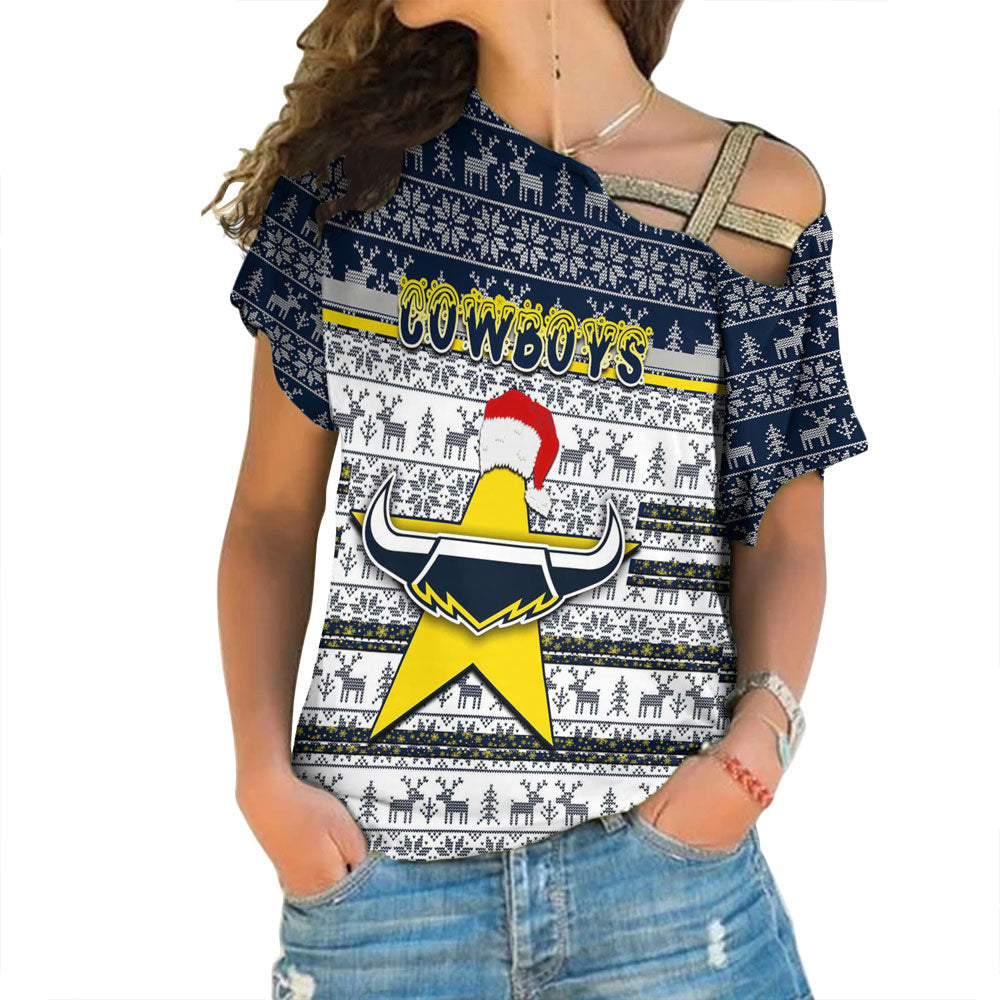 vibe-hoodie-clothing-north-queensland-cowboys-christmas-one-shoulder-shirt