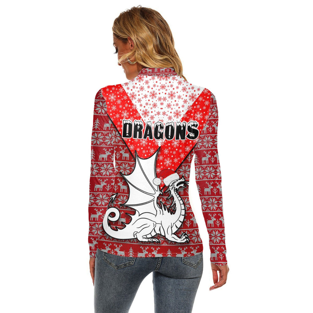 vibe-hoodie-clothing-parramatta-eels-christmas-womens-stretchable-turtleneck-top