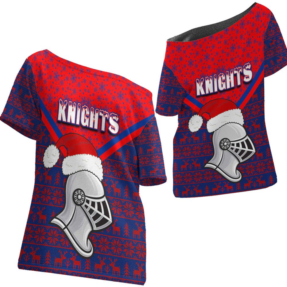 vibe-hoodie-clothing-newcastle-knights-christmas-off-shoulder-t-shirt