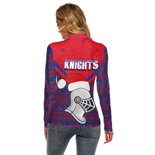 vibe-hoodie-clothing-newcastle-knights-christmas-womens-stretchable-turtleneck-top