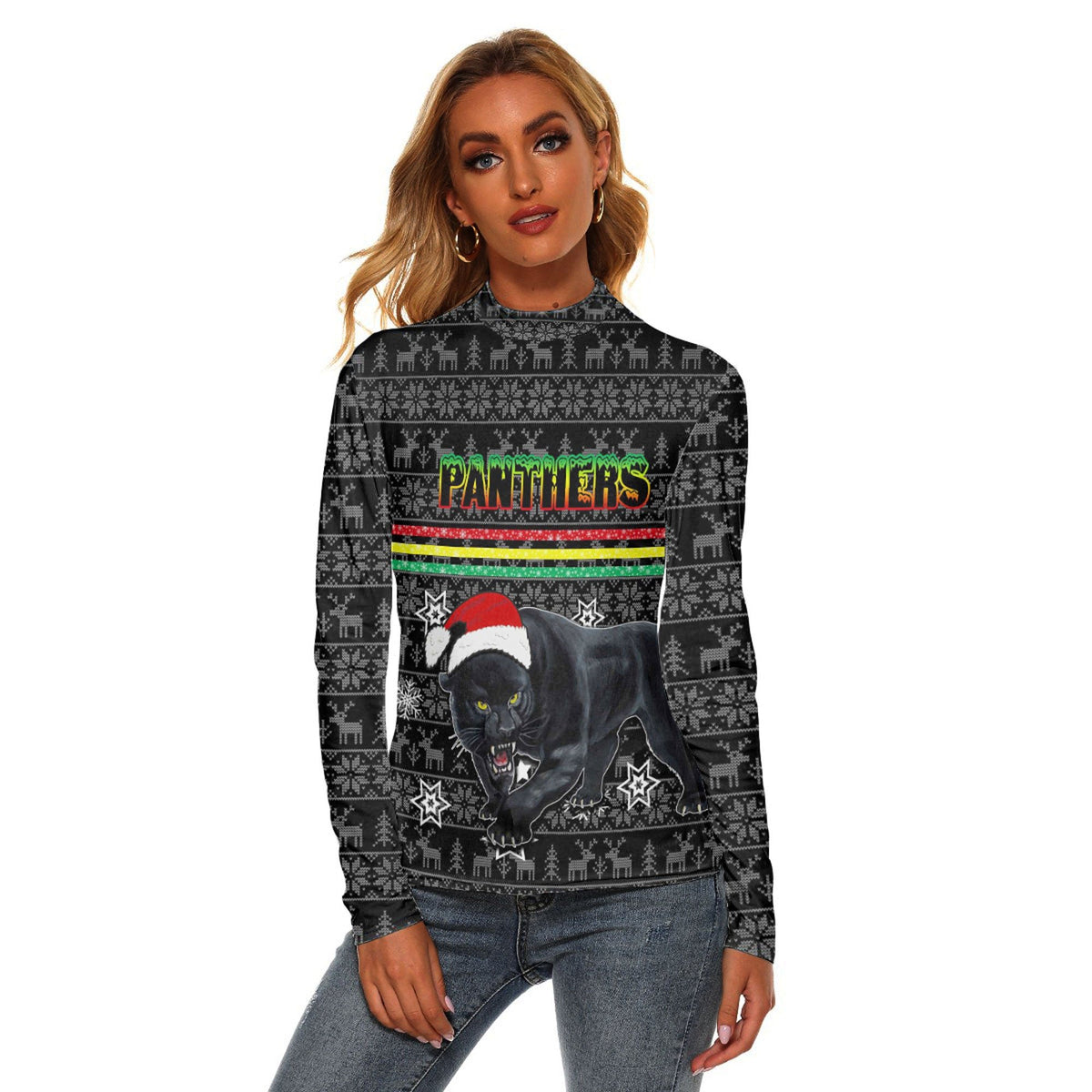 custom-vibe-hoodie-clothing-penrith-panthers-aboriginal-tattoo-womens-stretchable-turtleneck-top