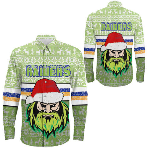 vibe-hoodie-clothing-canberra-raiders-christmas-long-sleeve-button-shirt
