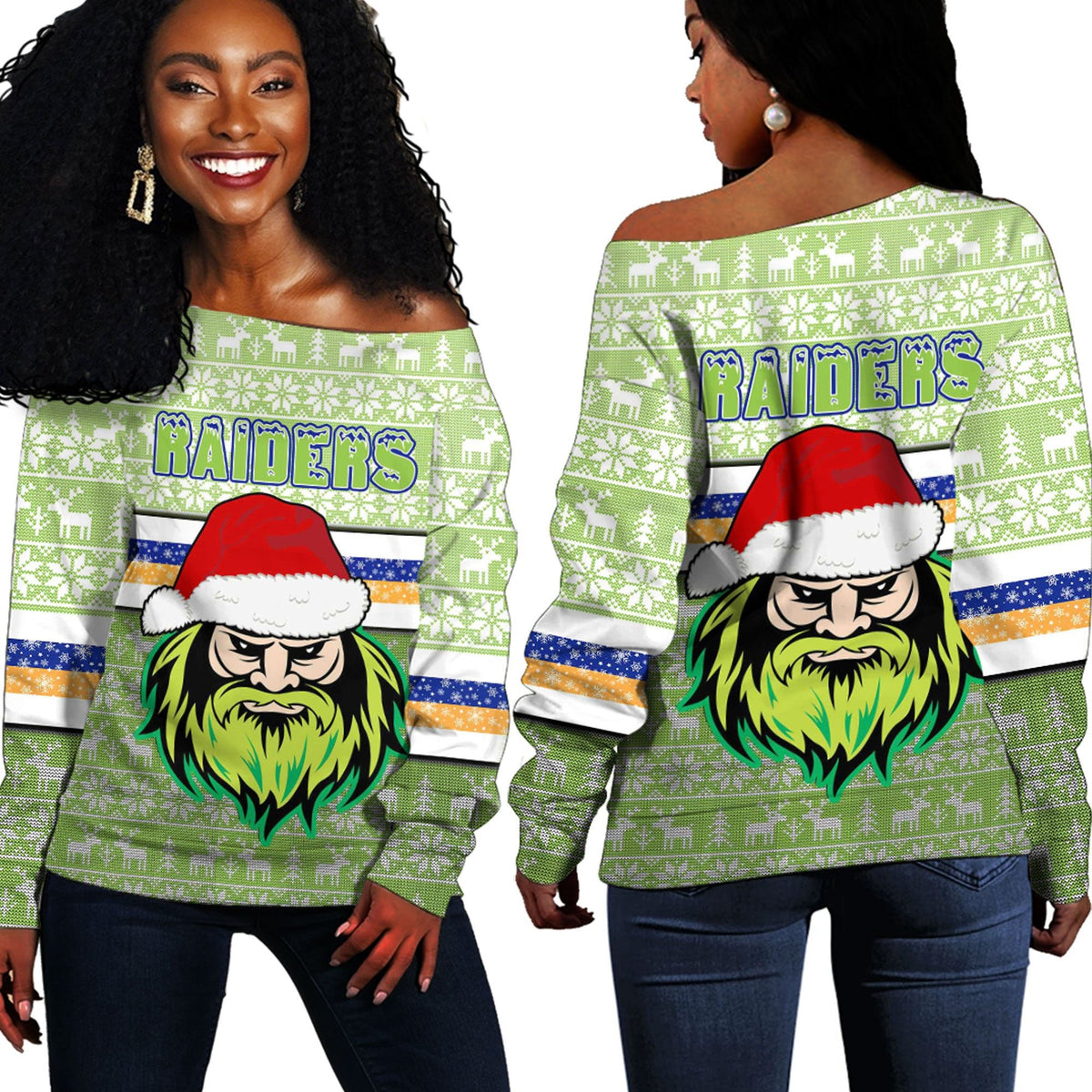 vibe-hoodie-clothing-canberra-raiders-christmas-off-shoulder-sweaters