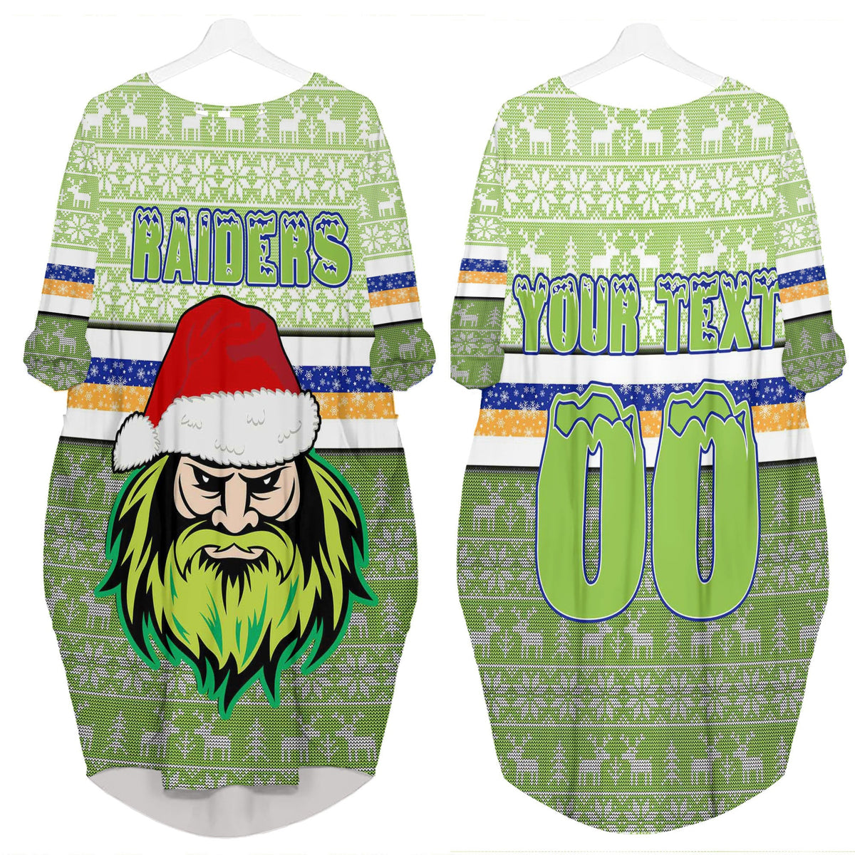 custom-vibe-hoodie-clothing-canberra-raiders-aboriginal-tattoo-batwing-pocket-dress