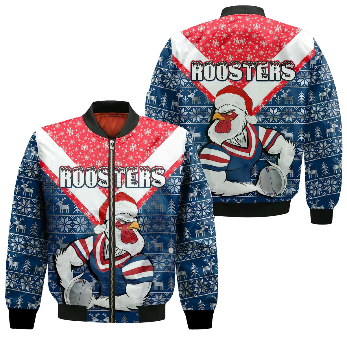 vibe-hoodie-jacket-sydney-roosters-christmas-sleeve-zip-bomber-jacket