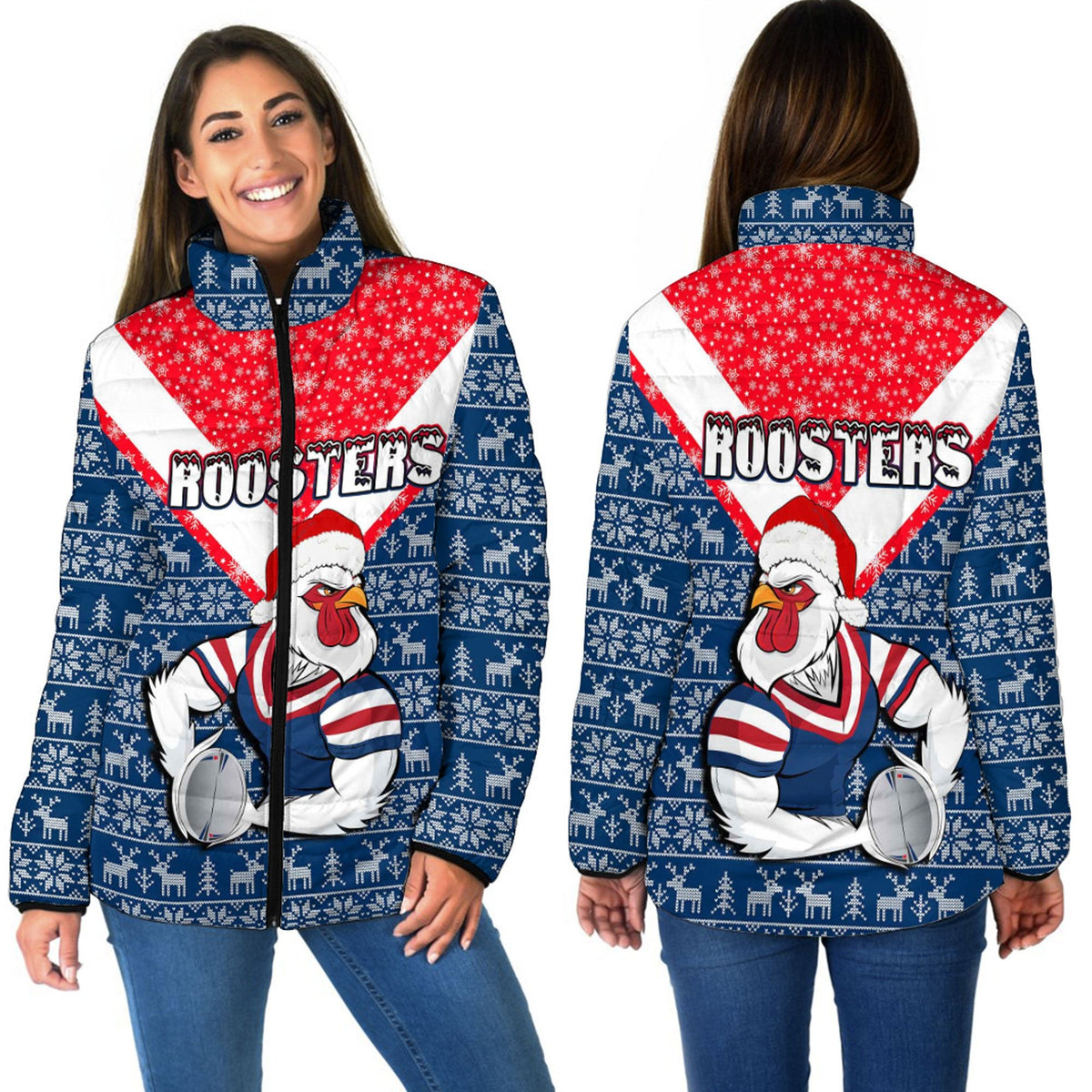 vibe-hoodie-clothing-sydney-roosters-christmas-women-padded-jacket